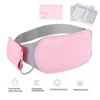 Portable Heating Pad Graphene Heating Therapy Washable Far Infrared USB Warming Waist Belt with 3 Temperature Settings for Menstrual Cramps and Back/Abdomen/Stomach Pain Relief