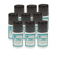 Ames Walker AW It Stays! Body Adhesive (9 Pack) 2 oz Roll on Body Glue Wig Bra Hosiery (Clothing) Glue