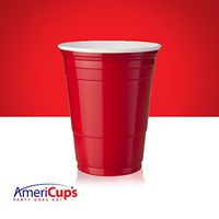 AmeriCups Quality Disposable Plastic Cups - Plastic Party Cups 16 Ounce (50)