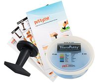 TheraPutty Antimicrobial Exercise Putty Blue - Firm 4 OZ + Puttycise Knob Turn TheraPutty Exercise Tool + Manual Bundle