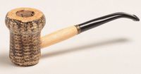 Missouri Meerschaum Patriot Wanghee Bent Stem Corncob Pipe