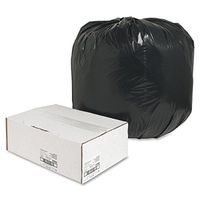 Nature Saver Black Low-Density Recycled Can Liners Trash Bag, Large, 100 per Carton