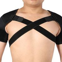 Shoulder Support Belt, 4 Sizes Adjustable Protective Correct Posture Brace Correction Band(L)