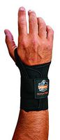 Ergodyne ProFlex 4000 Single Strap Wrist Support, Black - X-Large, Left Hand