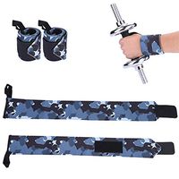 Zerone Compression Wrist Support Braces Weight Lifting, Camouflage Nylon Wrist Wraps Wrist Guard Protector for Basketball, Powerlifting, Gym Training for Men & Women, 1 Pair(Grey)