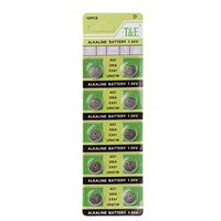 Sara-u 10PCS Alkaline Battery AG7 1.55V Button Coin Cell Watch Batteries LR927 LR57 SR927W 399 GR927 395A