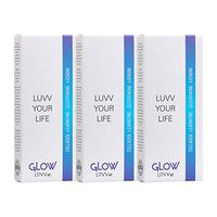 GLOW Aromatherapy Personal Diffuser - Natural Peppermint Extracts Infused with Collagen, L-Carnitine, Glutathione, B-Ionone for a Healthy Glow - 3 Pack