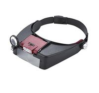 LED Light Helmet-Type Magnifier Old Person Reading Maintenance Magnifying Glass Repair Magnifier