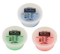 TheraPutty Standard Exercise Putty Red - Soft, Green - Medium, Blue - Firm 2 OZ Each - Bundle