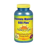 Nature’s Life Prostate Maintain 600 Plus Formula for Men | L-Glutamic Acid, L-Alanine, Glycine & Saw Palmetto, Pumpkin Seed & Pygeum Bark | 250 CT