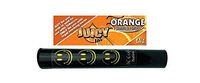 Herb Airtight Tube Pocket Protector with Juicy Jay's Orange 1.25 Flavored Hemp Rolling Papers 1 Count DC Crafts Nation- Happy Face