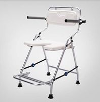 LBYMYB Folding Bath Chair with Armrests and Backrest Aluminum Anti-Skid Shower Chair for The Elderly Bathing Wheelchair Pregnant Women Safety Shower Chair Bath Stool