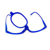 Inlefen Magnifying Makeup Eyeglasses Make Up Spectacles Flip Down Lens Reading Glasses Womens