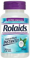 Rolaids Ultra Strength Tablets, Mint 72 ea (Pack of 4)