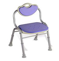 GJ-linyud Shower/Bath Stools Aluminum Alloy Anti-Slip Adjustable Height for Elderly Disabled Pregnant Women with Backrest