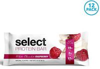 PEScience Select Low Carb Protein Bar, White Chocolate Raspberry, Gluten Free and Low Sugar, Case of 12 Bars