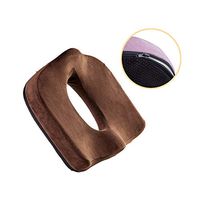 XIAOJUANJUAN Orthopedic Seat Cushion for Coccyx Sciatica Hemorrhoid Tailbone Back Pain Relief Memory Foam Ergonomic Posture Seat Pads (Color : Brown)