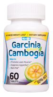 Pure Garcinia Cambogia Natural 60% HCA 1,600mg 60 Veg. Tablets, 1 Month Supply - Burn Fat, Control Appetite, Lose Weight, Effective Weight Loss Supplement, Diet Pill By Nucell