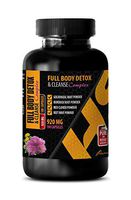 Cleanse and Detox Men - Full Body Detox and Cleanse Complex 920 mg - Milk Thistle Yellow Dock - 1 Bottle 100 Capsules