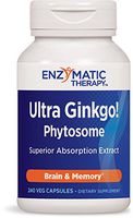 Enzymatic Therapy Ultra Ginkgo! Phytosome Superior Absorption Extract Brain & Memory, 240 VCaps
