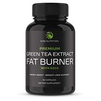 Nobi Nutrition Green Tea Fat Burner - Green Tea Extract Supplement with EGCG - Diet Pills, Appetite Suppressant, Metabolism & Thermogenesis Booster - Healthy Weight Loss for Women & Men (60 Capsules)