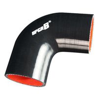 Upgr8 Universal 4-Ply High Performance 90 Degree Elbow Coupler Silicone Hose (2.5"(63MM), Black)