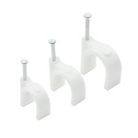 Rannb Nail in Cable Clips Ethernet Cable Nails Tacks Clips 16mm 18mm & 22mm Width - Pack of 300