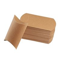 Vlovelife 5'' X 3.5'' Cute Pillow Kraft Paper Gift Box Wedding Party Favor Favour Gift Candy Paper Box 13cm x 9cm , Pack Of 100