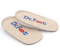 Dr. Foot's Height Increase Insoles, Heel Cushion Inserts, Heel Lift Inserts for Leg Length Discrepancies (Large (0.5" Height))