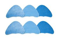 LTWHOME Scrubbing and Microfibre Cleaning Pads Fit for Vax S2 Series and Hoover WH20200 Steam Mop,Compare to Hoover Part No. WH01000 (Pack of 6)