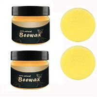Beeswax Furniture Polish, VOKOO Wood Seasoning Beeswax, Traditional Beeswax Polish for Wood Furniture - 2 Pack