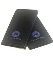 I Am Athletics Neoprene Knee Sleeves - 7mm Compression Support | Great for Running, Weightlifting, Powerlifting, Squats, Deadlift, Crossfit (Black/Blue) M