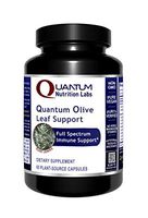 Quantum Olive Leaf Support, 60 Veg caps - Olive Leaf Extract Formula, Minimum 20% Oleuropein, Full Spectrum Immune Support
