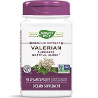 Nature's Way Valerian; 08% Valerenic Acids; Non-GMO Project Verified; Gluten Free; 220 mg of Extract per serving, 90 VCaps