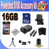 PowerShot S100 Accessory Saver Bundle (16GB Memory Card + Extended Life Battery + USB Card Reader + Deluxe Camera Case + Accessory Saver Bundle)