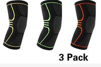 My case diy store Compression Knee Sleeve for Stabilizing and Recovery for Men, Women and Knee Support for Arthritis, Running, Weight Lifting and Jogging 3 Pair S