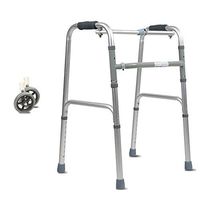 Foldable Walker 8 Adjustable Height Levels Made of Aluminum Alloy Rollator Lightweight Use as a Shower Chair Fuction Waterproof Portable Walk Assist for Elderly Silver ( Color : Silver , Size : B )