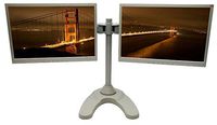 LCD-6460S Dual LCD Monitor Stand (Silver)
