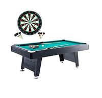 Barrington 84 Inch Arcade Billiard Table/Pool table + Bonus Dartboard, -Perfect for the home game room.~ Perfect for Kids or adults