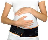 Universal Pregnancy Back Support Brace - Maternity Belt - Breathable Belly Band for Pregnancy-Helps Correct Posture, Support Baby Bulge, Reduce Abdominal and Lower Back Pain - Black