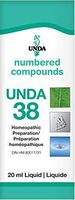 UNDA - UNDA 38 Numbered Compounds - Homeopathic Preparation - 0.7 fl. oz.