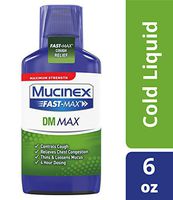 Mucinex Fast-Max DM, Max Strength Chest Congestion Relief with Guaifenesin, Adult Cough Suppressant Liquid, 6 oz (Pack of 2)