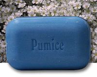 SOAP WORKS Soap Bar with Free Natural Wood Soap Dish, Pumice