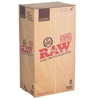 RAW CLASSIC PRE-ROLLED CONES KING SIZE (109MM) (2 Boxes- 1400/Box) - CS-0000519-1
