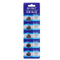 Sixsons 5 Pcs Button Cell Battery CR1616 Lithium Battery 3V Round Coin Cell Battery For Watch Clocks Controllers Toys DL1616 ECR1616 LM1616 CR 1616 Alkaline Battery