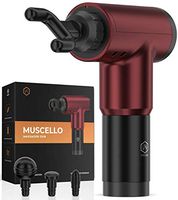 Muscello Massager Gun for Pain Relief – Deep Tissue Massage – Handheld Electric Body Massager - Super Quiet Brushless High Torque Motor – Personal and Professional Massager