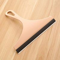 Widow Wiper,CONSTR Household Cleaning ToolsPortable Glass Window Wiper Soap Cleaner Squeegee Bathroom Mirror Blade Brush - Light Blue