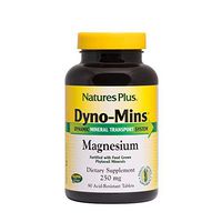 NaturesPlus Dyno Mins Magnesium - 250 mg, 90 Vegetarian Tablets - Enhanced Absorption Bone Health Supplement - Hypoallergenic, Gluten-Free - 90 Servings