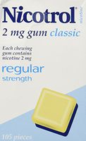 Nicotrol Nicotine Gum (1) Large Box Classic Gum 2mg - 105 Pieces in each box