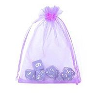 TuTu 9X12cm 50pcs Drawstring Sheer Organza Wedding Gift Party Favor Jewelry Pouch Candy Bags(Purple)